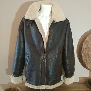 cabela's leather bomber jacket